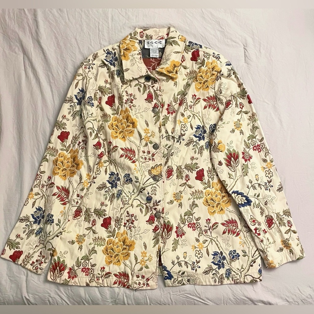 ELCC Women's Floral Blazer